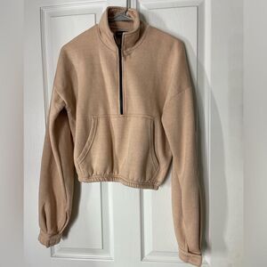 Pretty Little Thing half zip sweatshirt size small